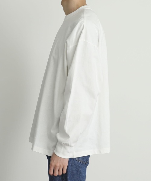 SENSE OF PLACE by URBAN RESEARCH（センスオブプレイスバイアーバンリサーチ）の「エクストラルーズロングTシャツ（Tシャツ/カットソー・メンズ・ブラック/ホワイト・MEDIUM/LARGE）」の18枚目の写真