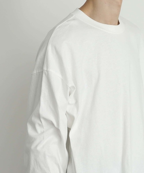 SENSE OF PLACE by URBAN RESEARCH（センスオブプレイスバイアーバンリサーチ）の「エクストラルーズロングTシャツ（Tシャツ/カットソー・メンズ・ブラック/ホワイト・MEDIUM/LARGE）」の20枚目の写真