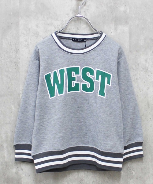 THE CASUAL（カジュアル）の「ラインリブちょいビッグトレーナー（スウェット・キッズ・ネイビー系/ダークグリーン系/杢グレー/グレー系/オフホワイト/チャコール/ベージュ系/ダークネイビー/グレー系1/ベージュ系1/ブラック/ホワイト系/ブラック系/ベージュ/ダークグリーン/グレー系2・110cm/140cm/130cm/120cm/160cm/150cm）」の7枚目の写真