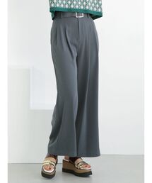 MURUA | ハイウエストタックワイドパンツ(スラックス)