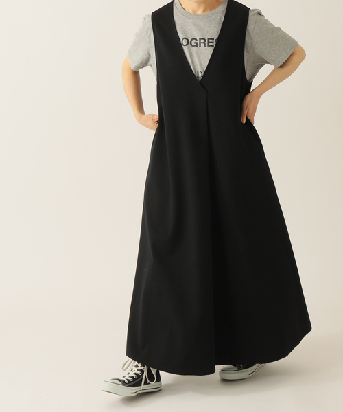 ハイテンションポンチ Vネックノースリーブワンピース（ワンピース