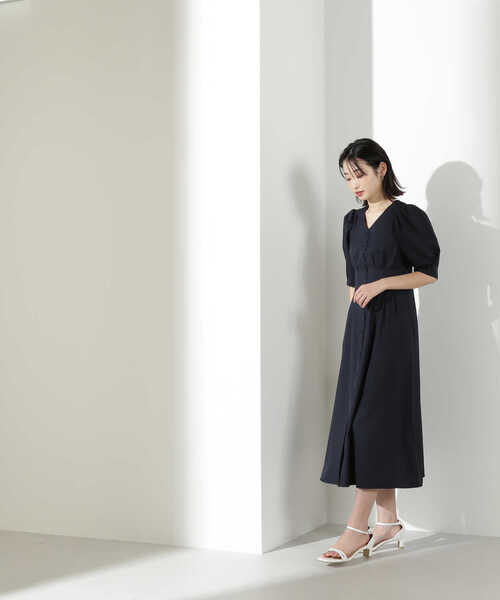 フロントボタンタックワンピース NATURAL BEAUTY BASIC NATURAL BEAUTY BASIC（ナチュラルビューティーベーシック）の