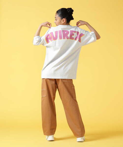 AVIREX(アヴィレックス)の「BIG LOGO CREW NECK T-SHIRT / ビッグロゴ クルーネック Tシャツ(Tシャツ/カットソー・メンズ・グリーン/ホワイト/その他11/イエロー/グレー系その他3・2XL/L/XL/M)」の10枚目の写真