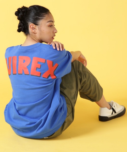 AVIREX(アヴィレックス)の「BIG LOGO CREW NECK T-SHIRT / ビッグロゴ クルーネック Tシャツ(Tシャツ/カットソー・メンズ・グリーン/ホワイト/その他11/イエロー/グレー系その他3・2XL/L/XL/M)」の1枚目の写真