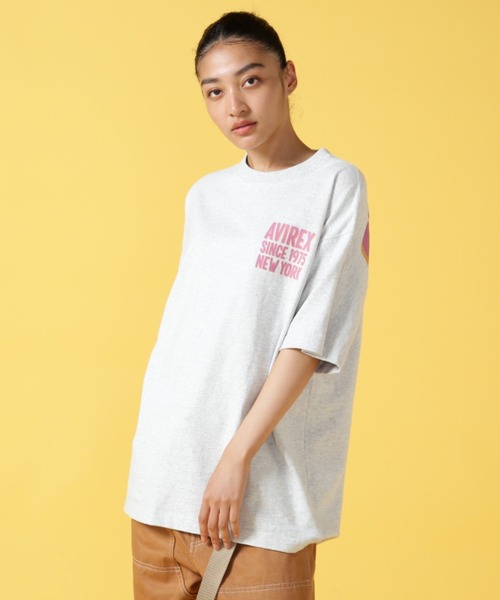 AVIREX(アヴィレックス)の「BIG LOGO CREW NECK T-SHIRT / ビッグロゴ クルーネック Tシャツ(Tシャツ/カットソー・メンズ・グリーン/ホワイト/その他11/イエロー/グレー系その他3・2XL/L/XL/M)」の18枚目の写真