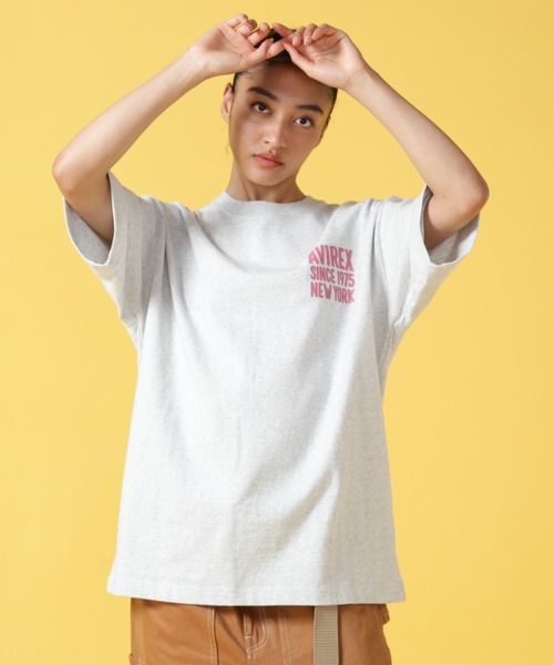 AVIREX(アヴィレックス)の「BIG LOGO CREW NECK T-SHIRT / ビッグロゴ クルーネック Tシャツ(Tシャツ/カットソー・メンズ・グリーン/ホワイト/その他11/イエロー/グレー系その他3・2XL/L/XL/M)」の19枚目の写真