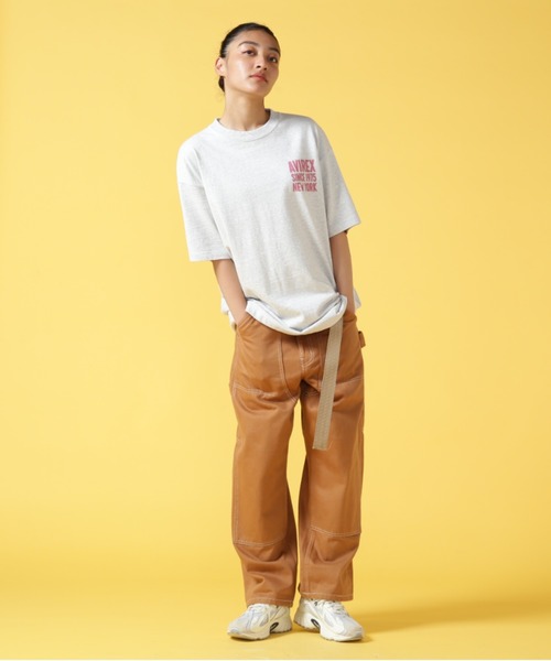 AVIREX(アヴィレックス)の「BIG LOGO CREW NECK T-SHIRT / ビッグロゴ クルーネック Tシャツ(Tシャツ/カットソー・メンズ・グリーン/ホワイト/その他11/イエロー/グレー系その他3・2XL/L/XL/M)」の20枚目の写真