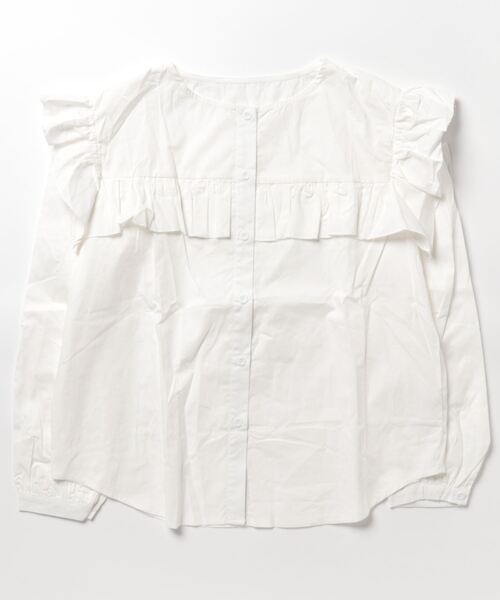 ボリュームスリーブフリルブラウス