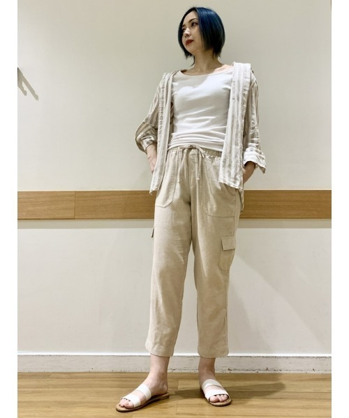 GAP(ギャップ)の「リネン イージーシャツ(シャツ/ブラウス・レディース・ブルー/ホワイト/ブラック/ベージュ/オレンジ系その他/ベージュ系その他・S/XS/M/XXS/L)」の15枚目の写真