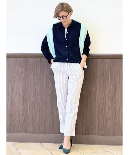 GAP(ギャップ)の「リネン イージーシャツ(シャツ/ブラウス・レディース・ブルー/ホワイト/ブラック/ベージュ/オレンジ系その他/ベージュ系その他・S/XS/M/XXS/L)」の19枚目の写真