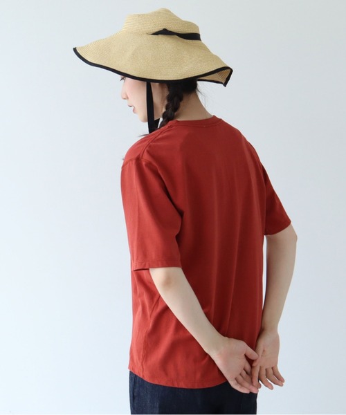 yuni（ユニ　）の「●18/-スーピマキュプラ天竺　Tシャツ（Tシャツ/カットソー・レディース・ブラウン/ホワイト/ブラック/アイボリー・FREE）」の14枚目の写真