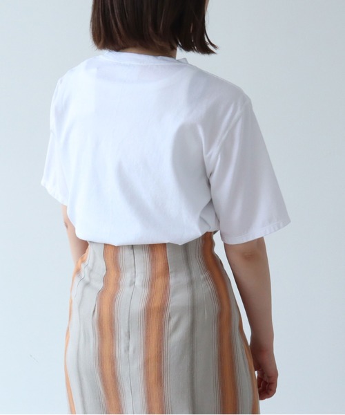 yuni（ユニ　）の「●18/-スーピマキュプラ天竺　Tシャツ（Tシャツ/カットソー・レディース・ブラウン/ホワイト/ブラック/アイボリー・FREE）」の22枚目の写真