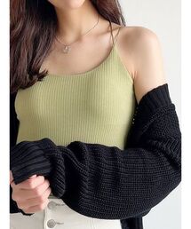 サテンストリングキャミソール