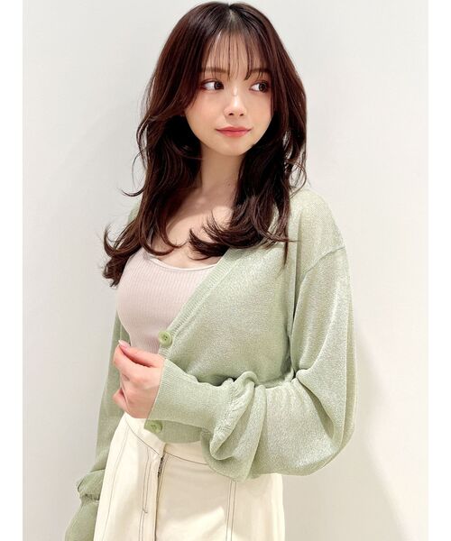 RESEXXY（リゼクシー）の「サテンストリングキャミソール（キャミソール・レディース・ベージュ/ブラック/グリーン・FREE）」の18枚目の写真