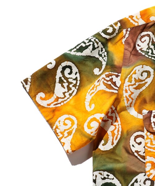 BEAMS PLUS（ビームスプラス）の「BEAMS PLUS / バティックプリント ショートスリーブ オープンカラー シャツ（シャツ/ブラウス・メンズ・ブラウン/パープル/グリーン・M/L/S/XL）」の14枚目の写真