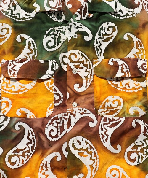 BEAMS PLUS（ビームスプラス）の「BEAMS PLUS / バティックプリント ショートスリーブ オープンカラー シャツ（シャツ/ブラウス・メンズ・ブラウン/パープル/グリーン・M/L/S/XL）」の16枚目の写真