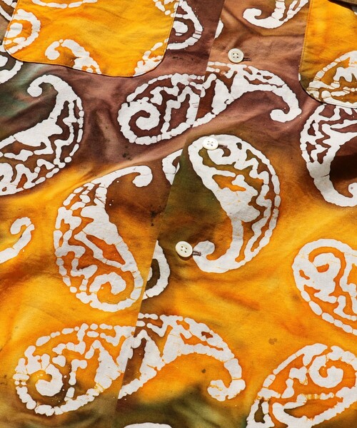 BEAMS PLUS（ビームスプラス）の「BEAMS PLUS / バティックプリント ショートスリーブ オープンカラー シャツ（シャツ/ブラウス・メンズ・ブラウン/パープル/グリーン・M/L/S/XL）」の17枚目の写真