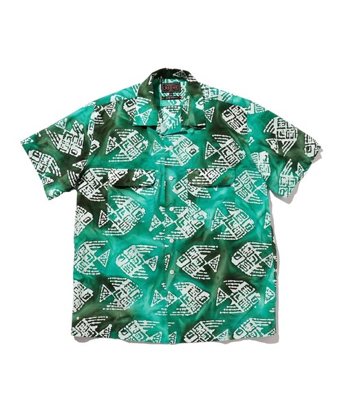 BEAMS PLUS（ビームスプラス）の「BEAMS PLUS / バティックプリント ショートスリーブ オープンカラー シャツ（シャツ/ブラウス・メンズ・ブラウン/パープル/グリーン・M/L/S/XL）」の19枚目の写真