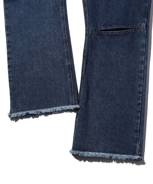 TOWNCRAFT(タウンクラフト)の「Towncraft PREP/タウンクラフトプレップ Slit Denim Pants/スリット デニムパンツ(デニムパンツ・メンズ・ブラック/ネイビー・LARGE/MEDIUM)」の14枚目の写真