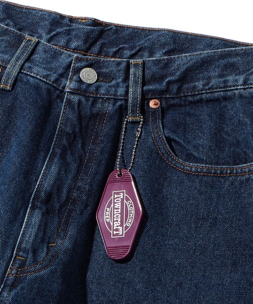 TOWNCRAFT(タウンクラフト)の「Towncraft PREP/タウンクラフトプレップ Slit Denim Pants/スリット デニムパンツ(デニムパンツ・メンズ・ブラック/ネイビー・LARGE/MEDIUM)」の13枚目の写真