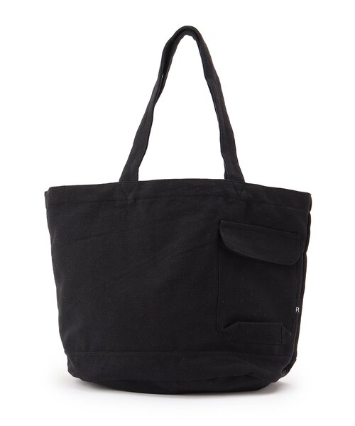 one'sterrace(ワンズテラス)の「【A4可】ROOTOTE ルートート ミディアム リサイクルコットンB(トートバッグ・レディース・オフホワイト/ブラック/グレー系・99)」の2枚目の写真