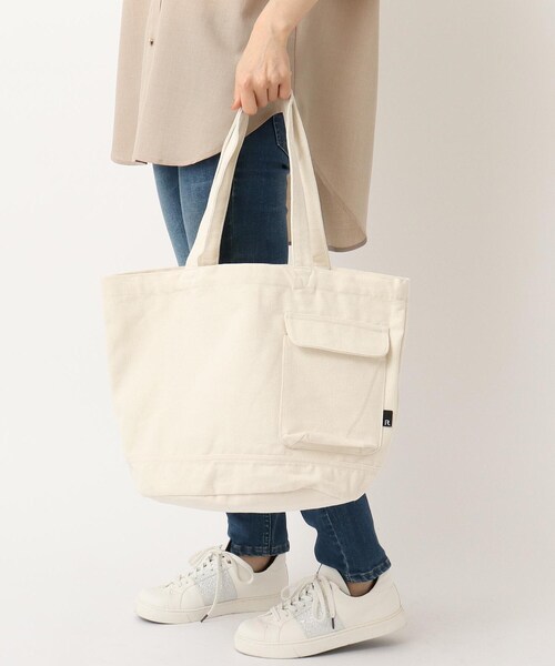 one'sterrace(ワンズテラス)の「【A4可】ROOTOTE ルートート ミディアム リサイクルコットンB(トートバッグ・レディース・オフホワイト/ブラック/グレー系・99)」の17枚目の写真