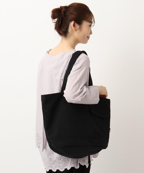 one'sterrace(ワンズテラス)の「【A4可】ROOTOTE ルートート ミディアム リサイクルコットンB(トートバッグ・レディース・オフホワイト/ブラック/グレー系・99)」の15枚目の写真