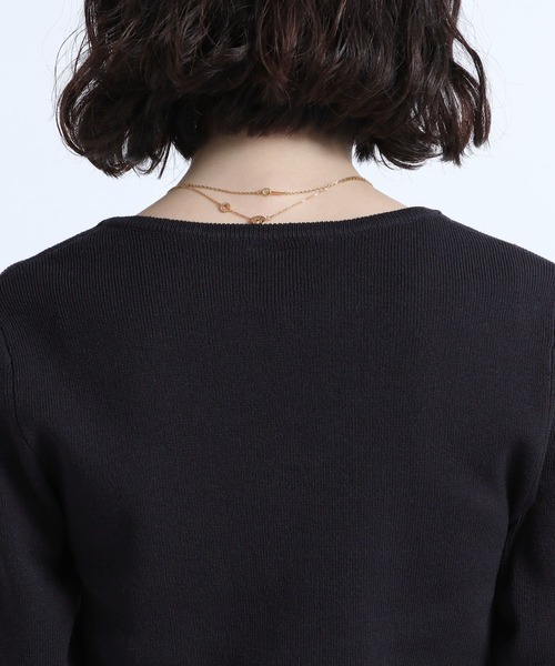 eL（エル）の「【eL】12G LinenBrend Short Cardigan/195704（カーディガン/ボレロ・レディース・ライトブルー/ブラック/オフホワイト/ライトピンク・FREE）」の22枚目の写真