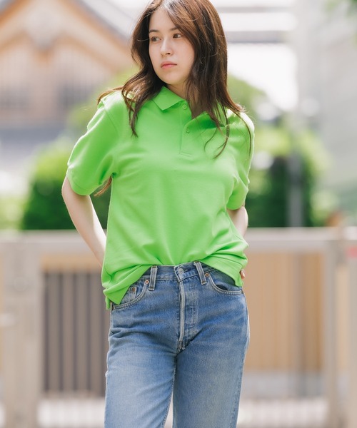 TRUSS(トラス)の「TRUSS/トラス ベーシックスタイル 鹿の子ポロシャツ 吸汗速乾機能 UVカット機能 消臭機能 2026年 夏 夏服(ポロシャツ・メンズ・ブラック/ネイビー/ホワイト/レッド/ライム/イエロー/ロイヤルブルー・M/L/XL/S)」の4枚目の写真