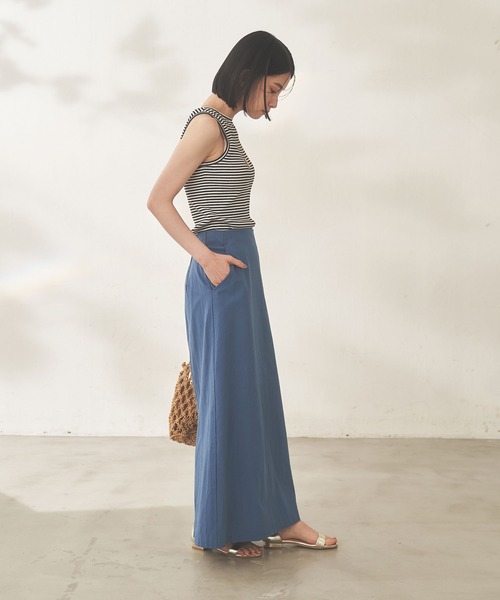 Shelly island（シェリーアイランド）の「アメスリリブタンク（タンクトップ・レディース・ブラック/ブラウン/グリーン/ホワイト/ブラック×ホワイト・FREE）」の14枚目の写真