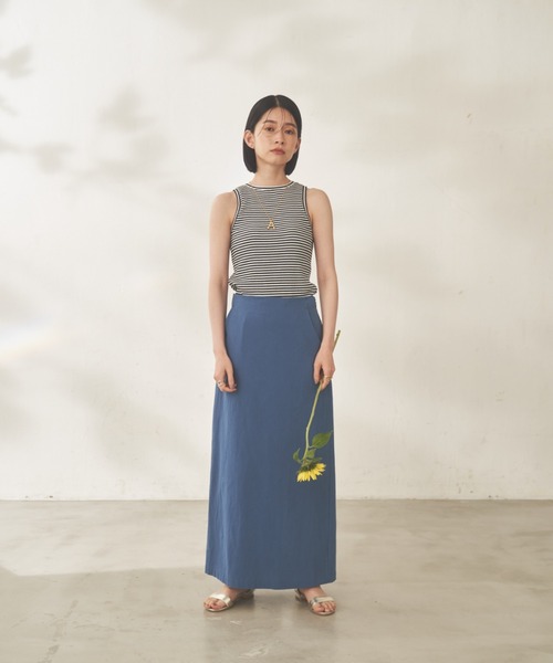 Shelly island（シェリーアイランド）の「アメスリリブタンク（タンクトップ・レディース・ブラック/ブラウン/グリーン/ホワイト/ブラック×ホワイト・FREE）」の13枚目の写真