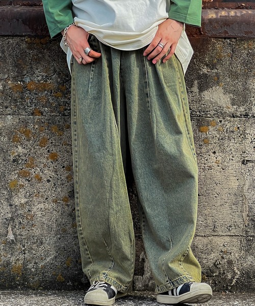 kutir（クティール）の「ヴィンテージライクワイドデニムパンツ（デニムパンツ・メンズ・ブラック/その他/ブルー・SMALL/MEDIUM/LARGE）」の4枚目の写真