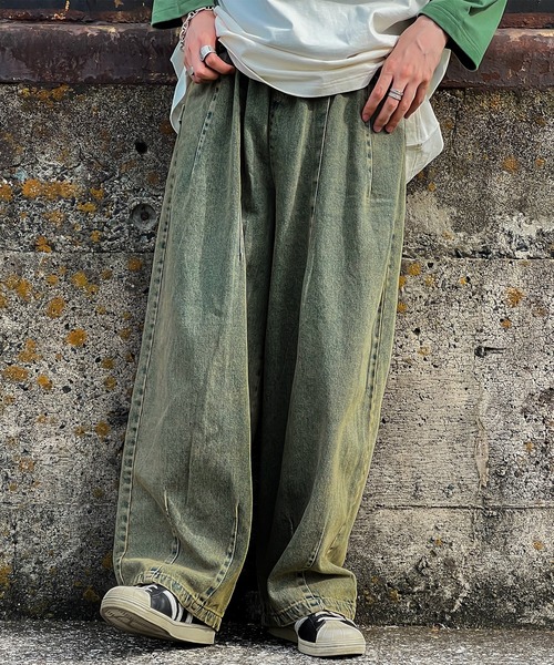 kutir（クティール）の「ヴィンテージライクワイドデニムパンツ（デニムパンツ・メンズ・ブラック/その他/ブルー・SMALL/MEDIUM/LARGE）」の5枚目の写真