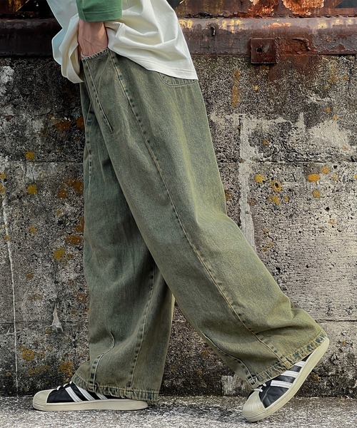 kutir（クティール）の「ヴィンテージライクワイドデニムパンツ（デニムパンツ・メンズ・ブラック/その他/ブルー・SMALL/MEDIUM/LARGE）」の9枚目の写真