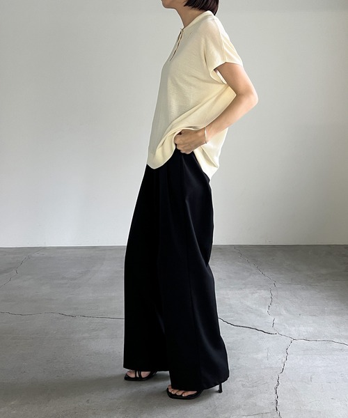 cona(コナ)の「【ZOZO限定】フレンチスリーブポロニット(ニット/セーター・レディース・チャコールグレー/ブラック/アイボリー・FREE)」の19枚目の写真