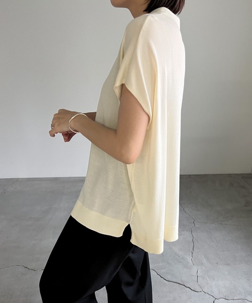 cona(コナ)の「【ZOZO限定】フレンチスリーブポロニット(ニット/セーター・レディース・チャコールグレー/ブラック/アイボリー・FREE)」の21枚目の写真
