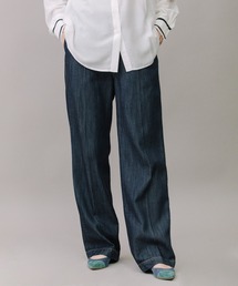 Munich | 9ozテンセルコットンデニムワイドストレートパンツ(デニムパンツ)