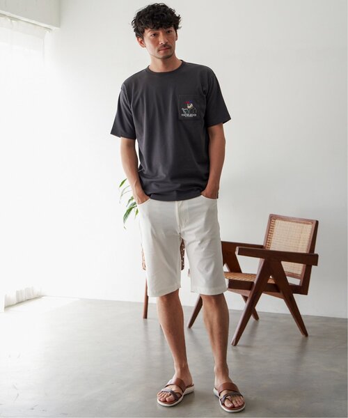 ikka(イッカ)の「ブックマンサガラ刺繍ポケTシャツ(Tシャツ/カットソー・メンズ・ミント/ホワイト/チャコールグレー・S/M/L/XL)」の18枚目の写真