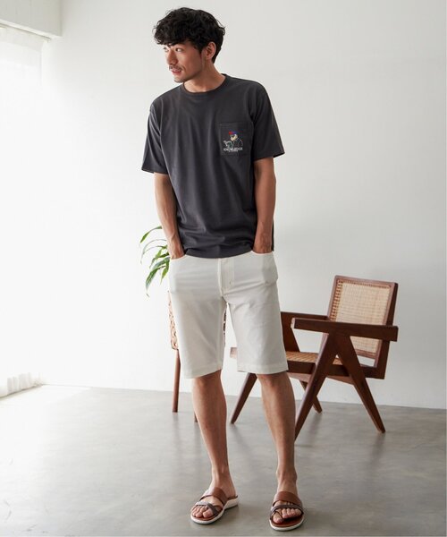 ikka(イッカ)の「ブックマンサガラ刺繍ポケTシャツ(Tシャツ/カットソー・メンズ・ミント/ホワイト/チャコールグレー・S/M/L/XL)」の19枚目の写真