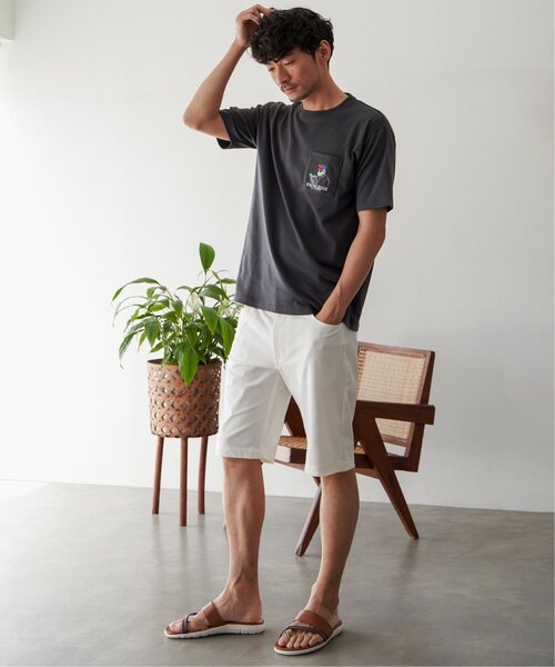 ikka(イッカ)の「ブックマンサガラ刺繍ポケTシャツ(Tシャツ/カットソー・メンズ・ミント/ホワイト/チャコールグレー・S/M/L/XL)」の20枚目の写真