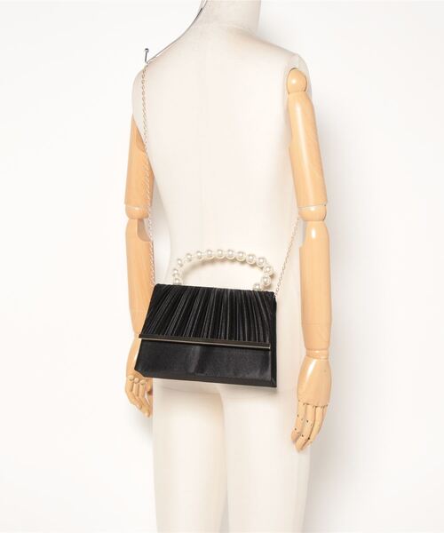 My shawty(マイシャウティー)の「pearl handle bag(ハンドバッグ・レディース・ゴールド/シルバー/ブラック・FREE)」の6枚目の写真