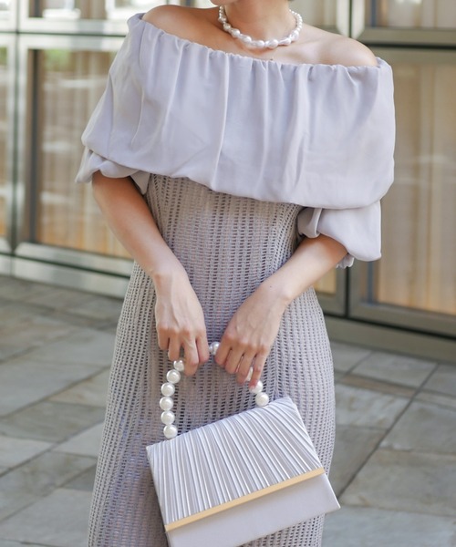 My shawty(マイシャウティー)の「pearl handle bag(ハンドバッグ・レディース・ゴールド/シルバー/ブラック・FREE)」の18枚目の写真