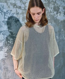 HARE | スカシアミメッシュニットプルオーバー(HARE)(Tシャツ/カットソー)