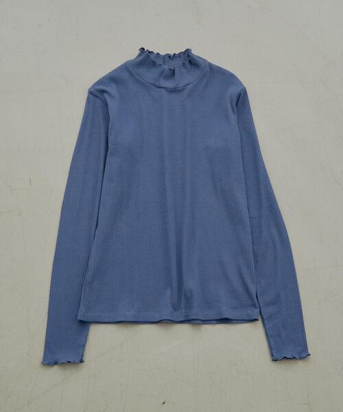 coen(コーエン)の「メローリブタートルネックロンT(WEB限定カラー)(Tシャツ/カットソー・レディース・ブラック/グレー/ホワイト/オレンジ/モカ/ナチュラル/ケリー/コバルトブルー/その他1・M/L)」の8枚目の写真