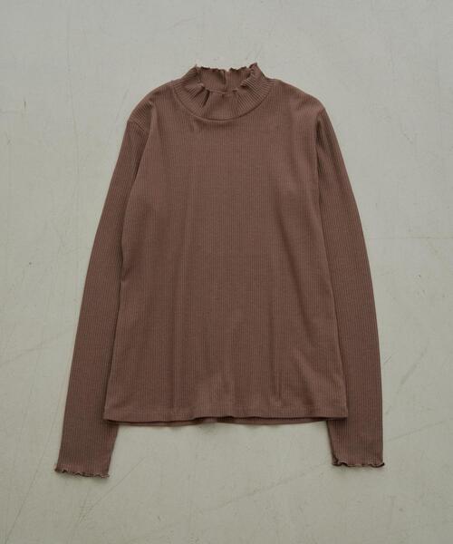 coen(コーエン)の「メローリブタートルネックロンT(WEB限定カラー)(Tシャツ/カットソー・レディース・ブラック/グレー/ホワイト/オレンジ/モカ/ナチュラル/ケリー/コバルトブルー/その他1・M/L)」の5枚目の写真