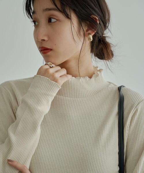 coen(コーエン)の「メローリブタートルネックロンT(WEB限定カラー)(Tシャツ/カットソー・レディース・ブラック/グレー/ホワイト/オレンジ/モカ/ナチュラル/ケリー/コバルトブルー/その他1・M/L)」の22枚目の写真