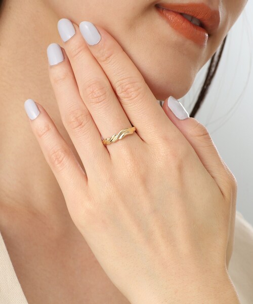 COCOSHNIK（ココシュニック）の「K10ウェーブロープ リング（リング・レディース・イエローゴールド・10号/12号/14号）」の9枚目の写真