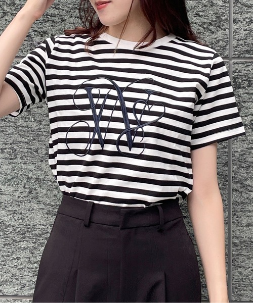 one way（ワンウェイ）の「OWハート刺繍Tシャツ（Tシャツ/カットソー・レディース・ホワイト/ホワイト系その他/ライトベージュ/ブラウン・FREE）」の2枚目の写真