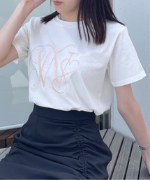 OWハート刺繍Tシャツ