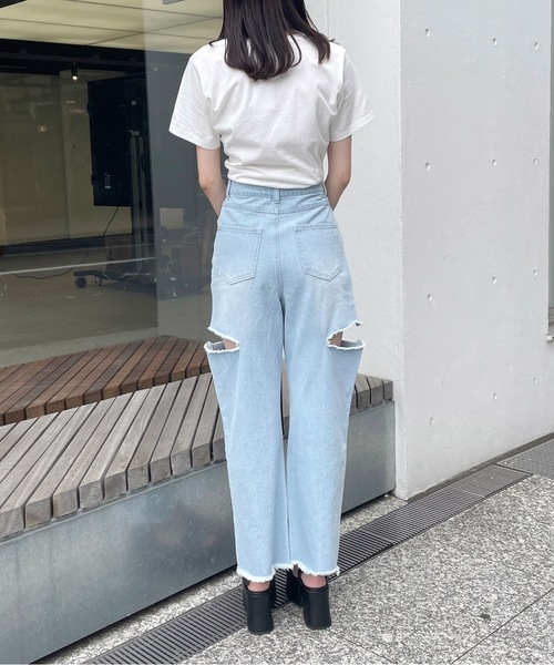 one way（ワンウェイ）の「OWハート刺繍Tシャツ（Tシャツ/カットソー・レディース・ホワイト/ホワイト系その他/ライトベージュ/ブラウン・FREE）」の13枚目の写真